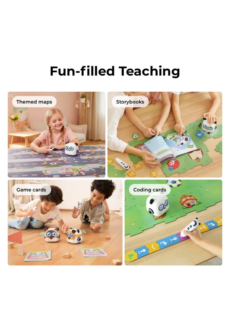 Makeblock mTiny Discover Kit – Screen-Free STEM Coding Robot for Kids 4+, Rechargeable Remote Control Educational Toy, Great for Classrooms & Gifts