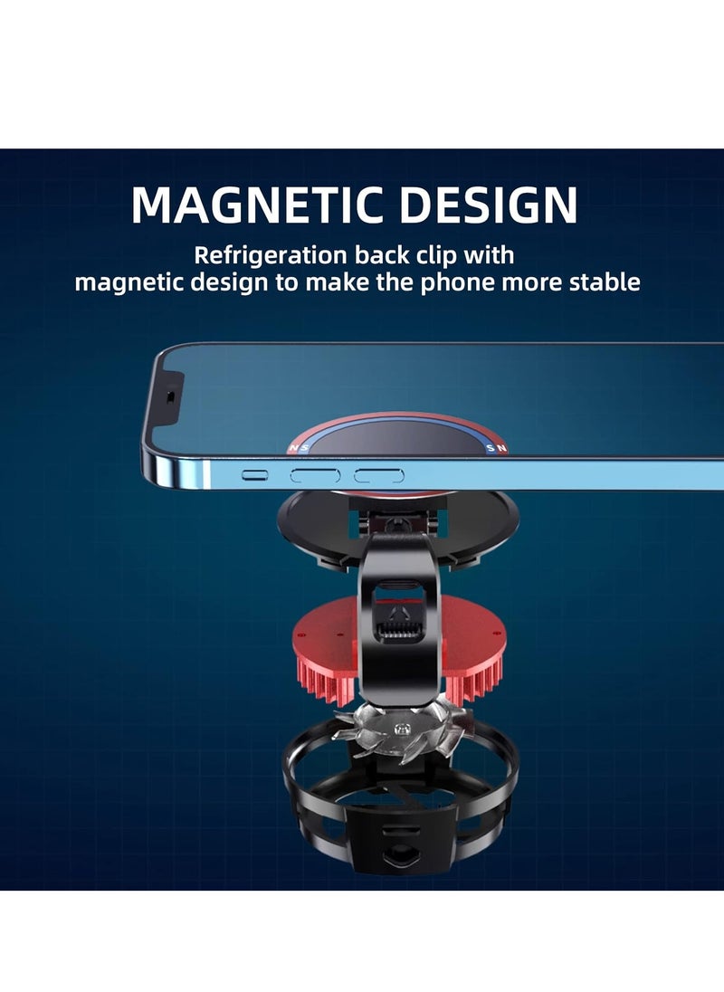 Mobile Phone Cooler Compatible with Magsafe Game Cooler Fan Designed for iPhone 12/13 Series Semiconductor Heatsink for PUBG Game Live StreamingVlog for 4-6.7 inches iOS/Android Without Noise