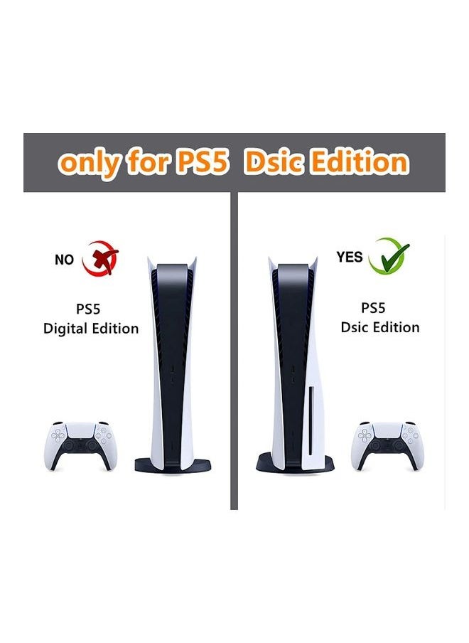 Printed Gaming Console and Controller Sticker Set For PS5 Disc Version