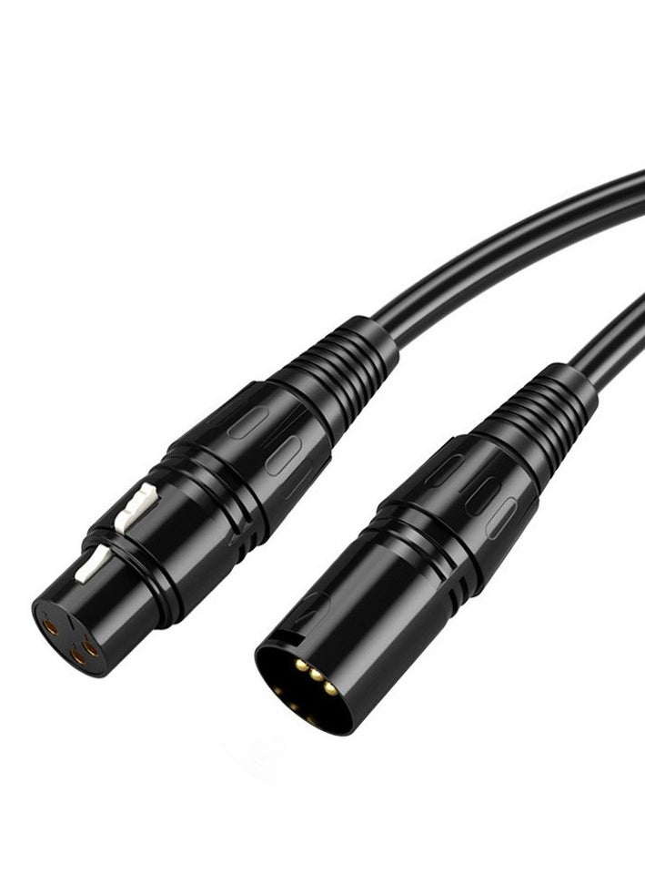 XLR Microphone Cable Male To Female 3 Pin Cannon Balanced Extension Cable for Recording Applications, Mixers, Speaker Systems, DMX Lights,Mixer,Amplifiers (5 Meters)
