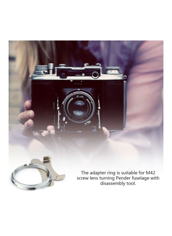 Lens To Pentax Adapter Ring Silver
