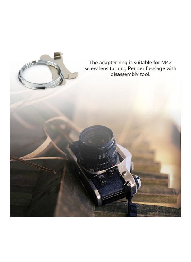 Lens To Pentax Adapter Ring Silver