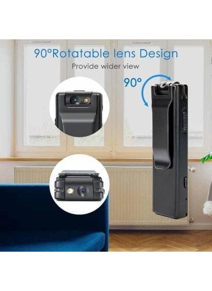 MAYUMI Portable Body Camera Audio Video Recorder - Camera Motion Activated - Nanny Small Cam - Pocket Hidden Camera 32GB Card Without WiFi
