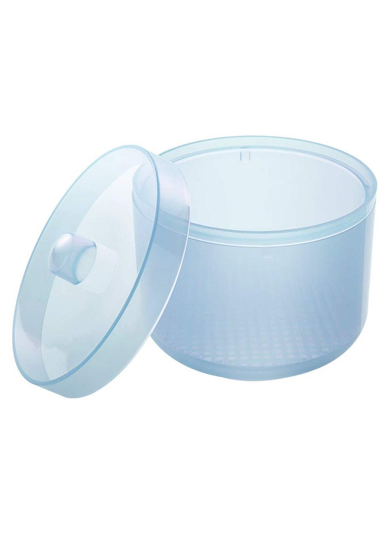 1 Piece Nail Art Tool Cleaning Cup Nail Art Tool Sterilizer Cup Nail Tools Cleaning Tray Box Container Net Basket Case Manicure Tools Jar Soak Box for Nail Art Accessories Blue