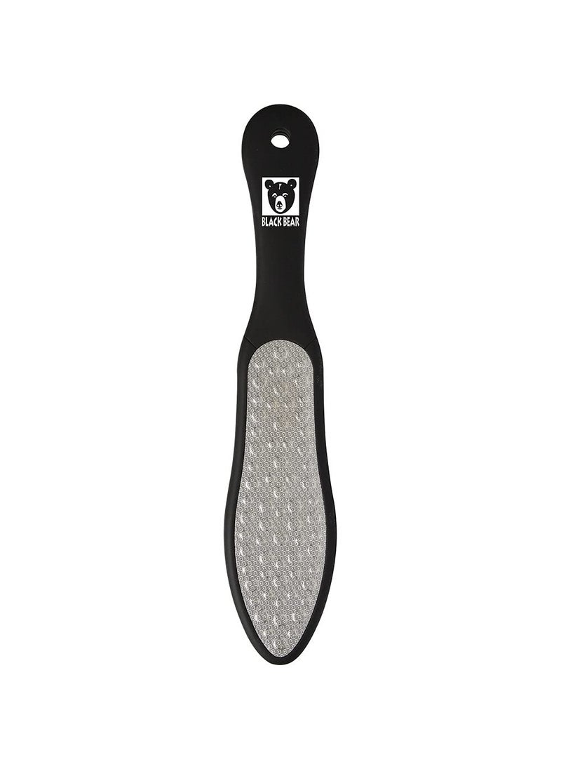 ForPro Black Bear Stainless Steel Pedicure File Callus Remover Foot File DoubleSided Professional Quality Tool for Heels and Feet 105 L