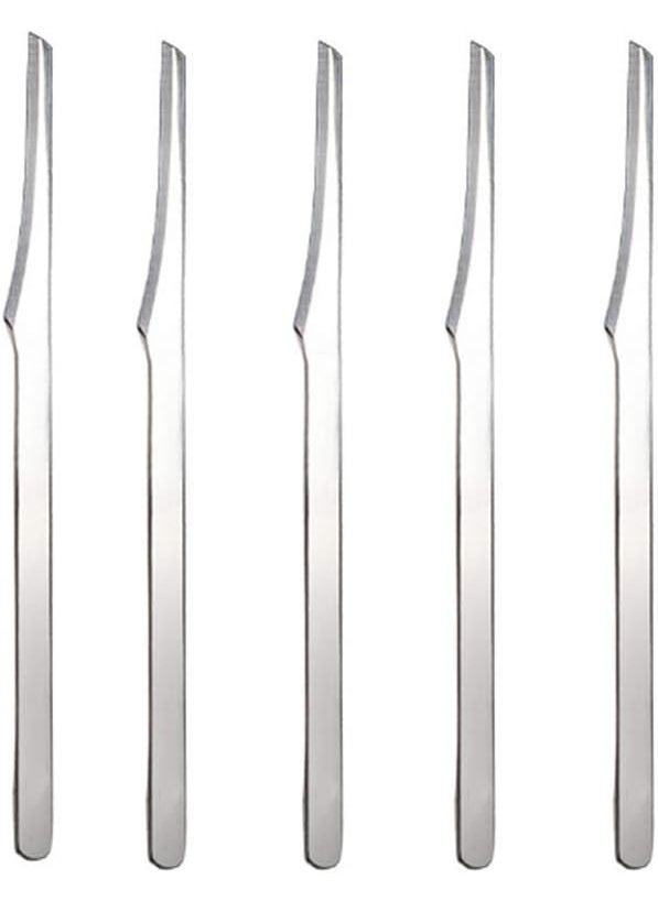 AKOAK 5 Pcs Stainless Steel Scraper Multifunctional Professional Pedicure Tools to Remove Dead Skin Callus Knife Scraping Pedicure Tools