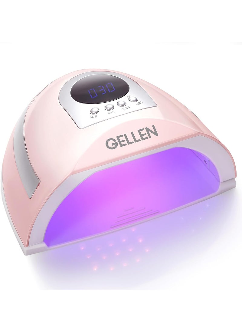 Gellen UV Light for Nails 268W UV Nail Lamp Professional Fast Curing Nail Dryer LED Nail Lamp with 4 Timers 66 LED Beads UV Nail Light for Gel Nails Acrylic Nails