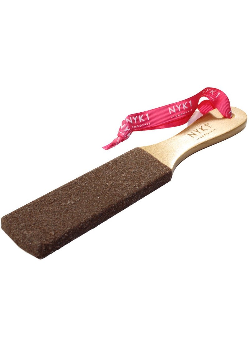 NYK1 Smoothie Foot File Natural Curved Wood Eliminates Dry Scratchy Hardened Dead Skin Instantly Pedi File Foot Tool for Perfectly Soft Velvety Smooth Pedicure Finish Great Gift or Add on Item