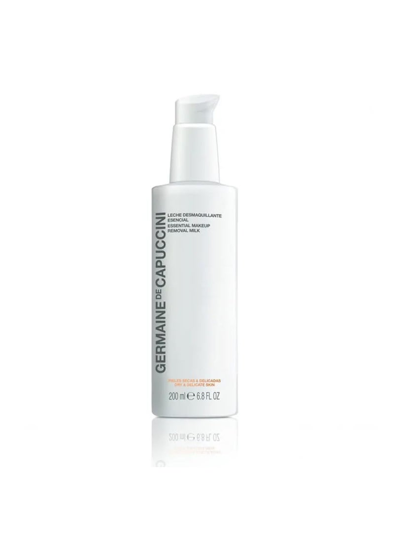 Germaine de Capuccini  Options  Essential makeup Removal Milk  Sensitive and Normal Skin  Removes impurities and makeup traces prevents dryness and showers the skin with hydration  68 FL OZ