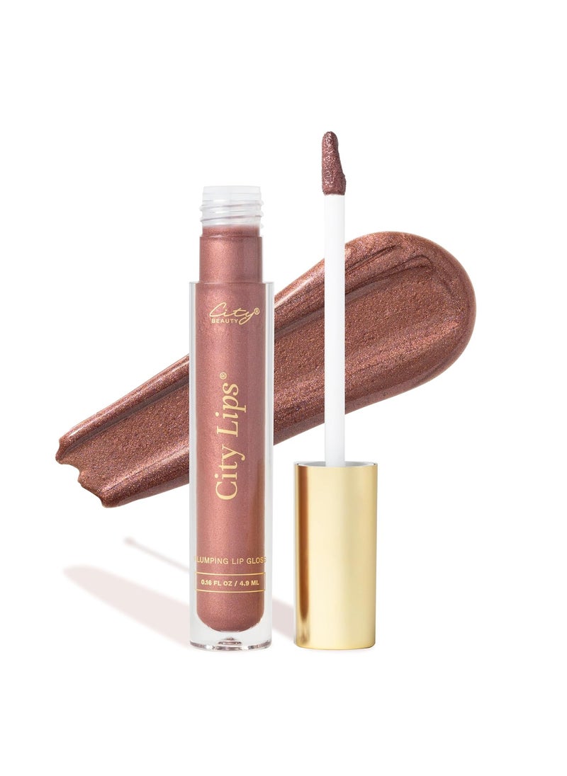 City Beauty City Lips Plumping Lip Gloss  HighShine Gloss for Fuller YoungerLooking Lips  Hydrating  Smoothing Lip Treatment Hyaluronic Acid