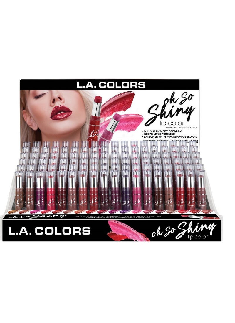 LA COLORS Oh So Shiny Lip Color  Ruby Shine