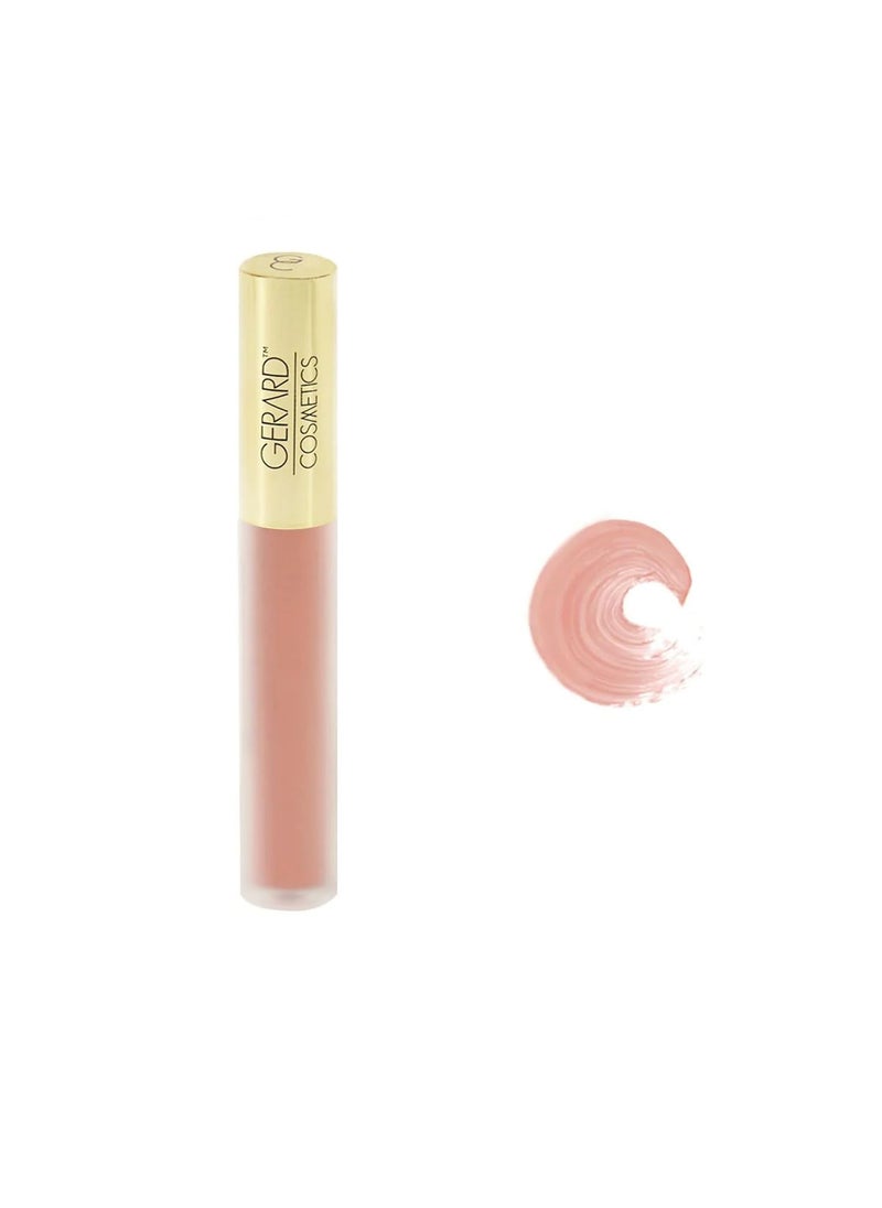 Gerard Cosmetics HydraMatte Liquid Lipstick Just Peachy, Nude Lipstick with Matte Finish, Long Lasting and Non Drying, Super Pigmented Fully Opaque Lip Color