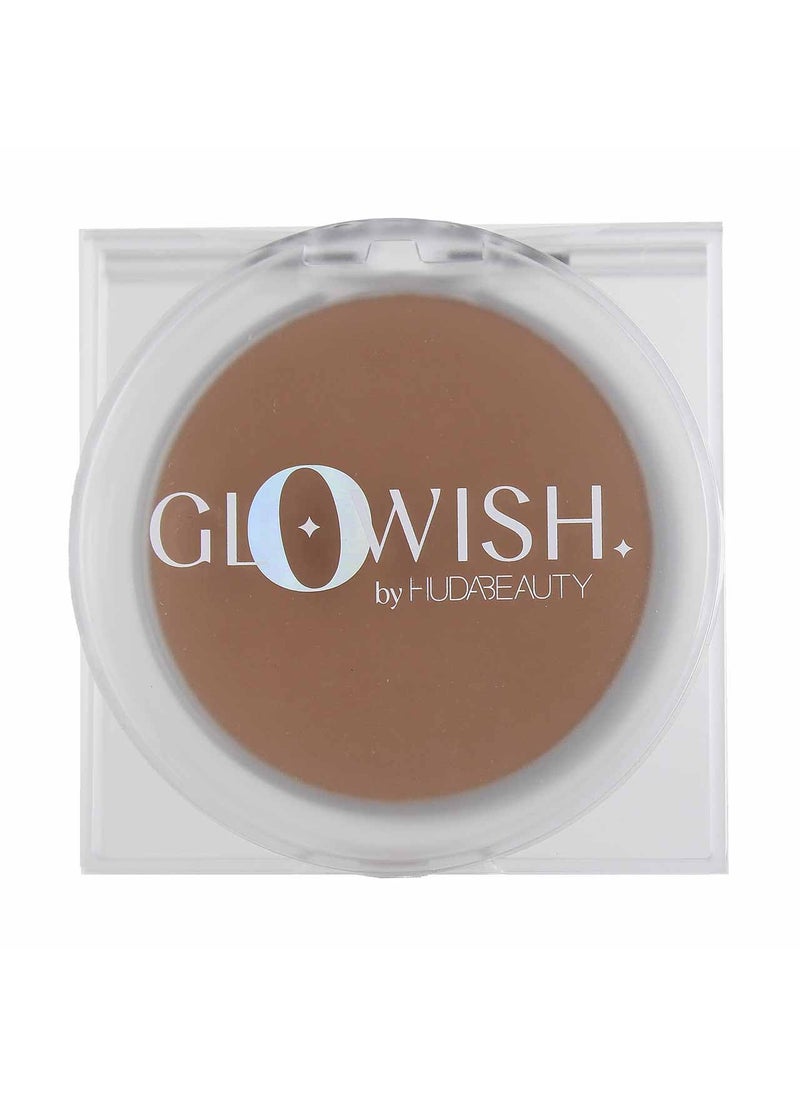 HUDA BEAUTY GloWish Lightweight Blurring Pressed Powder 06 MediumTan