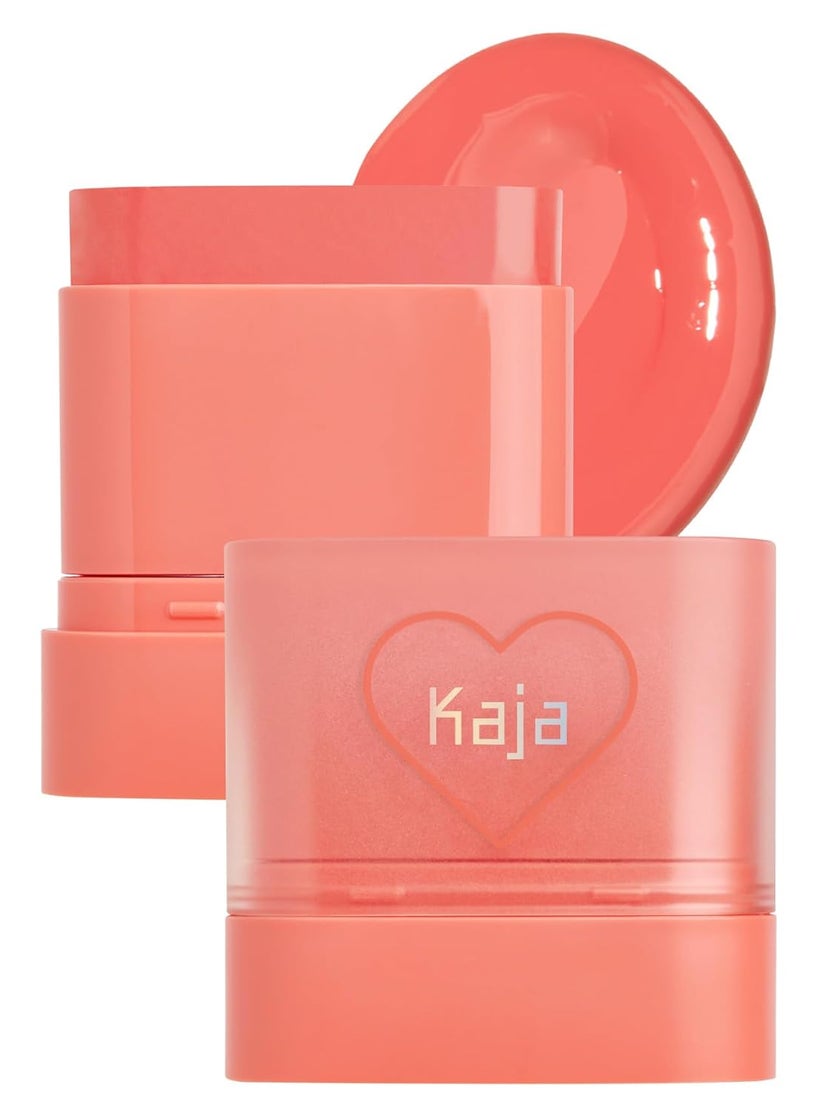 KAJA Cheek  Lip  Dewy Bar 03 Peach Cobbler  Creamy Blusher and Balm MultiStick 45 Moisturizing Oil Apple Extract VitaminHyaluronic Acid Infused High Shine NonSticky Easy Blending 10g