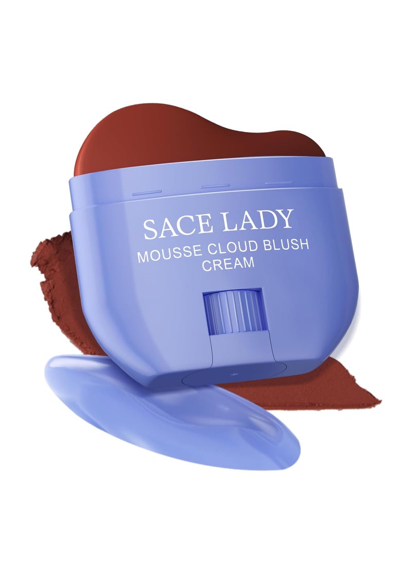 SACE LADY Creamy Blush Face Makeup No Drying Blusher Cosmetics Pigmented Smooths Nourishes for Lip Eye Cheek Beauty Make Up 031Oz 04 031Oz