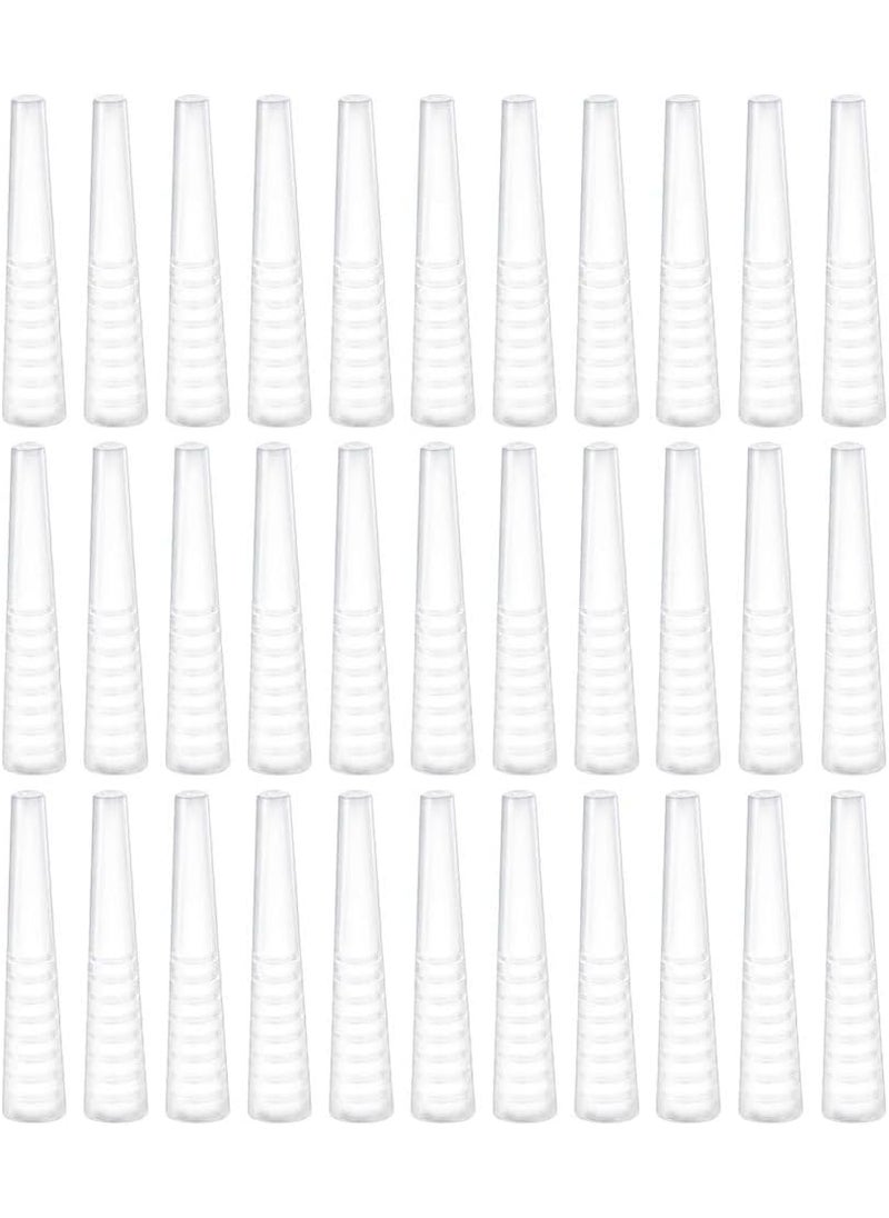 50pcs Tweezer Covers Transparent Tweezer Tip Covers Silicone Grafting Eyelashes Tips Covers Transparent Tweezer Point Protectors