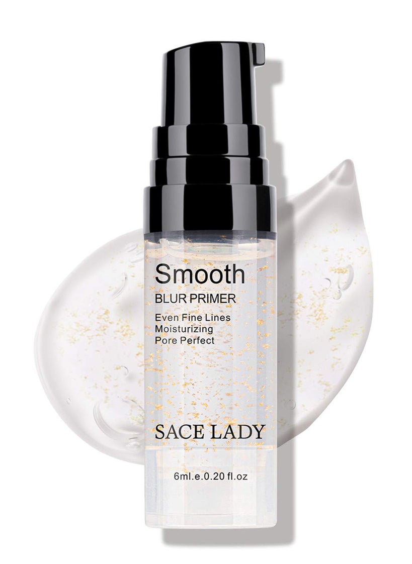 Face Makeup Primer Big Pores Minimizer Perfect Cover No Pore Eraser Filler Smooth Fine Lines Wrikles Gold Foil Infused Base Blur Primer Long Lasting Women Makeup 02Fl Oz