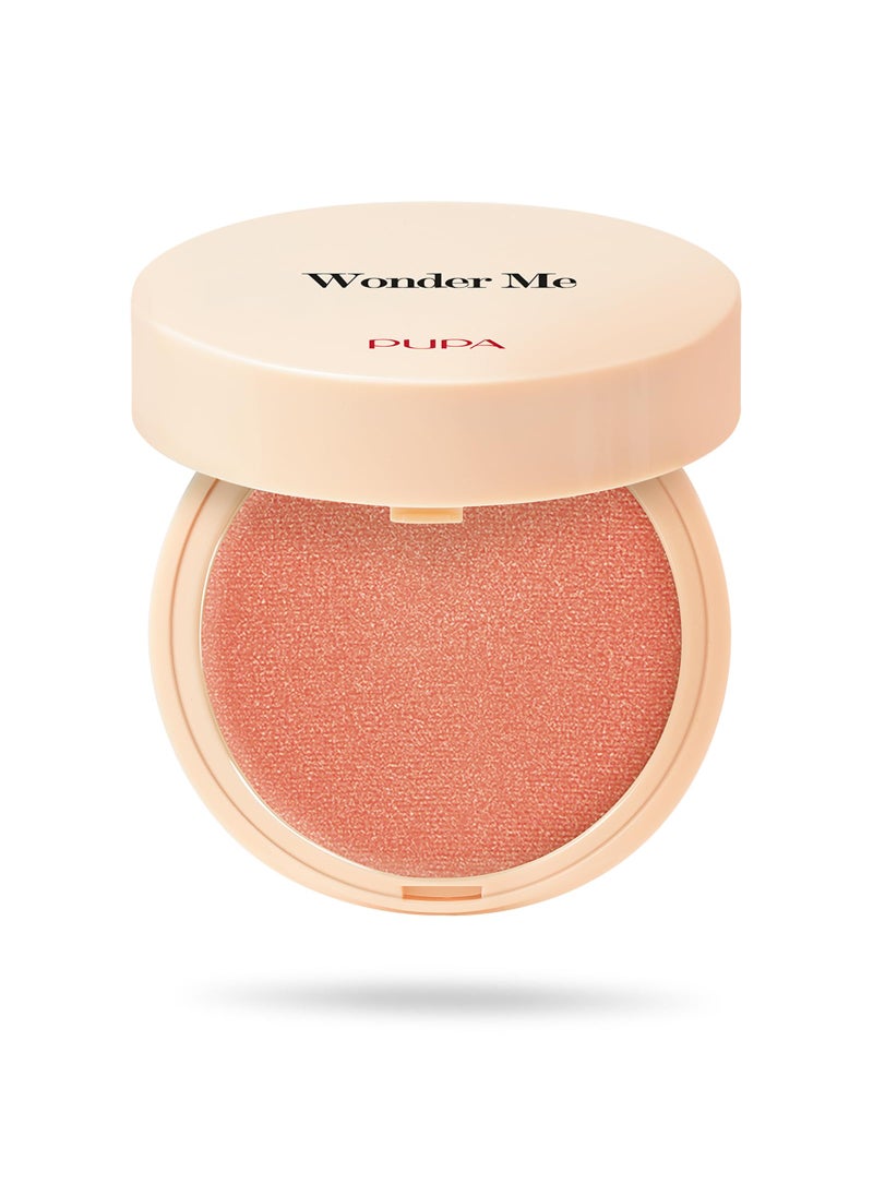 Pupa Milano Wonder Me Blush, 009 Last Crush, Radiant, 0.141 oz - Smooth Texture - Blends Easily - No Powdery Effect - Talc-Free - Paraben-Free - Enriched with Hyaluronic Acid - Powder Make Up
