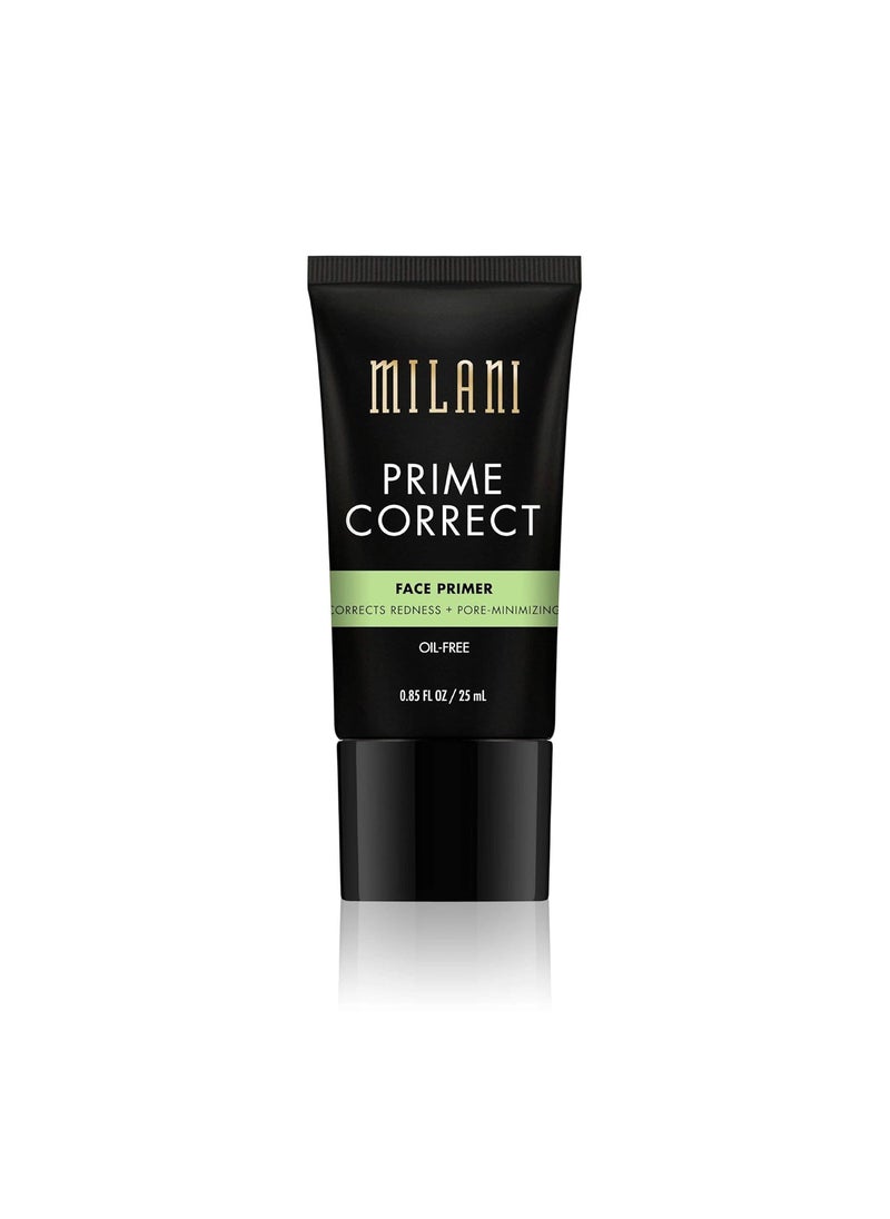 Milani Prime Correct Face Primer  Corrects Redness  PoreMinimizing 085 Fl Oz Vegan CrueltyFree Face Makeup Primer to Color Correct Skin  Reduce Appearance of Pores