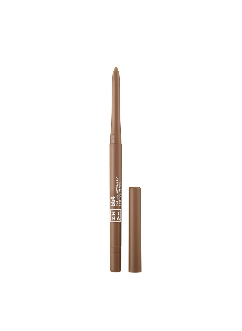 3INA The 24H Automatic Eyebrow Pencil 554  Defines And Fills Your Eyebrows  Offers A 24H Waterproof Formula  Features An Integrated Sharpener And Automatic Format  Creamy  Caramel  0011 Oz