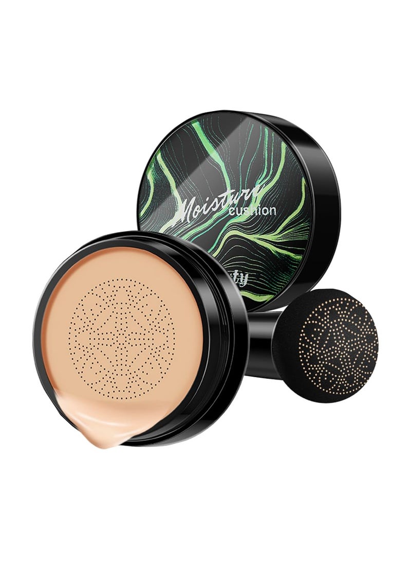 Mushroom Head Air Cushion CC Cream Foundation Moisturizing Concealer BB Cream Nude Long Lasting Matte CC Cream Makeup Liquid Foundation 2pcs Natural