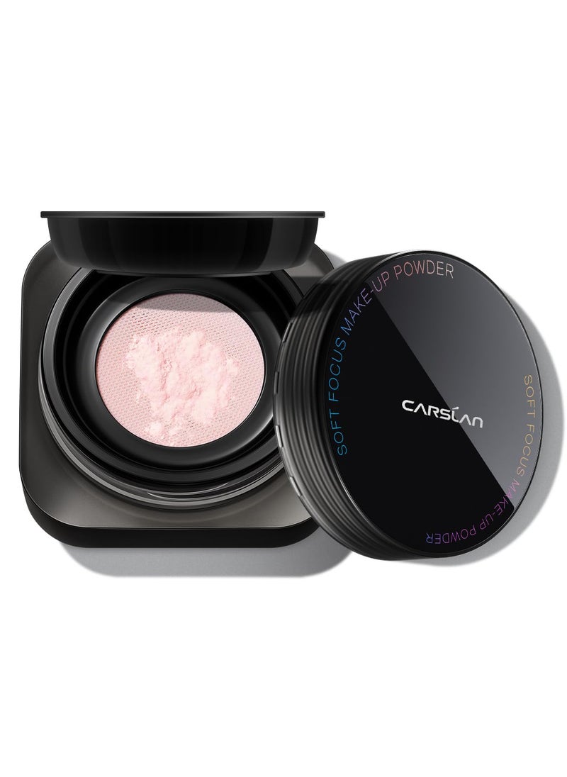 Soft Focus Loose Setting Powder Waterproof Matte Oil Control Shine Free TalcFree Face Powder Makeup 24H Longwear Finishing Powder 01 Pink