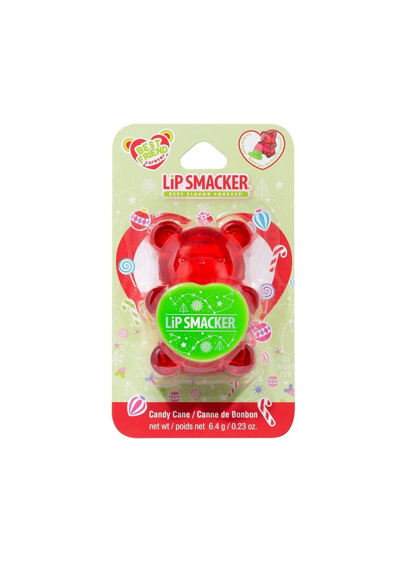 Lip Smacker Holiday Sugar Bear Flavored Lip Balm Candy Cane Red Stocking Stuffer