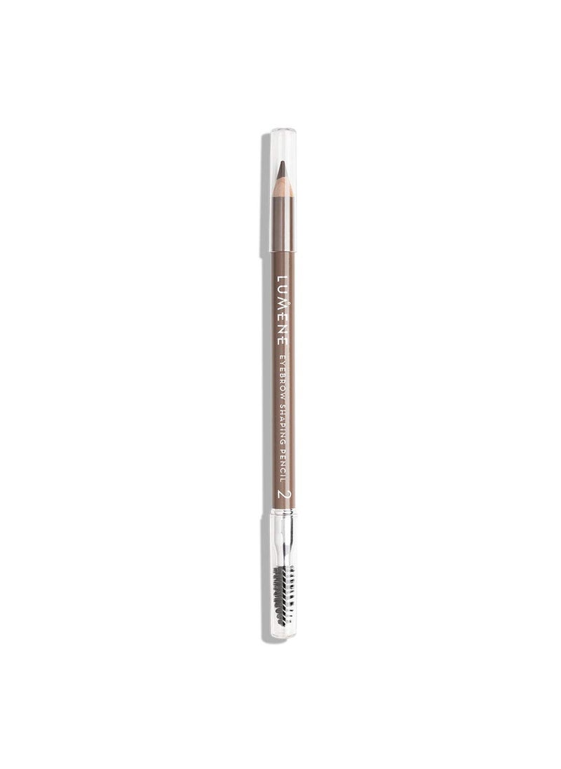 Lumene Eyebrow Shaping Pencil with Brush 108 g  004 OZ 2 Brown