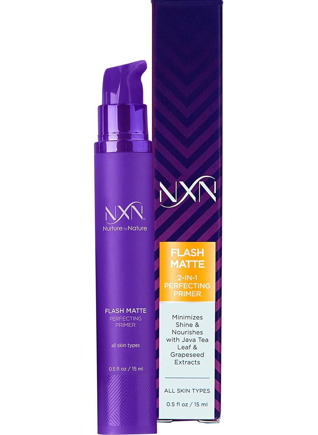 NxN 2in1 Matte Primer with Java Tea Leaf  Grapeseed to Nourish Skin  Minimize Pores for All Skin Types O5 FL Oz