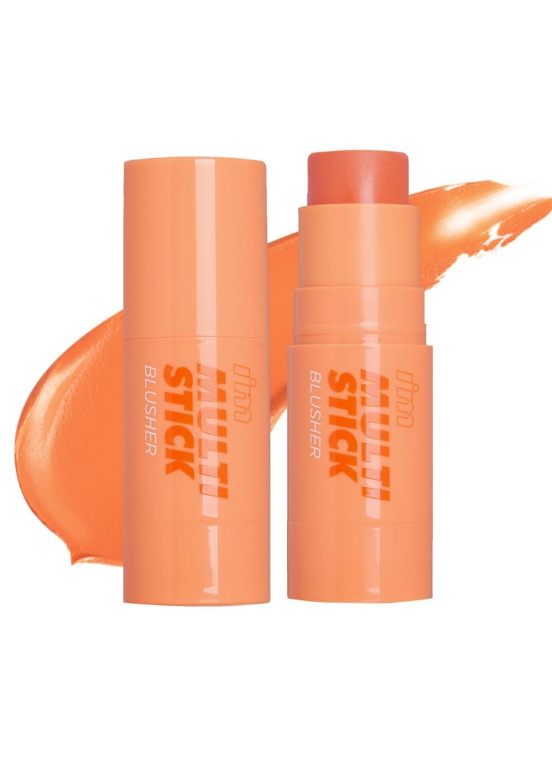 IM MEME Blusher  Im Multi Stick 002 Coral  Easy Blending Matte Finish Suitable for Beginners Lightweight Formula Natural Blur Effect Cream to Powder Sheer Cheek Balm Tint Contour