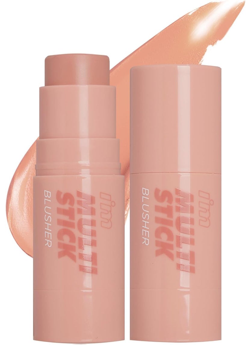 IM MEME Blusher  Im Multi Stick 003 Blurry Nude  Easy Blending Matte Finish Suitable for Beginners Lightweight Formula Natural Blur Effect Cream to Powder Sheer Cheek Balm Tint Contour