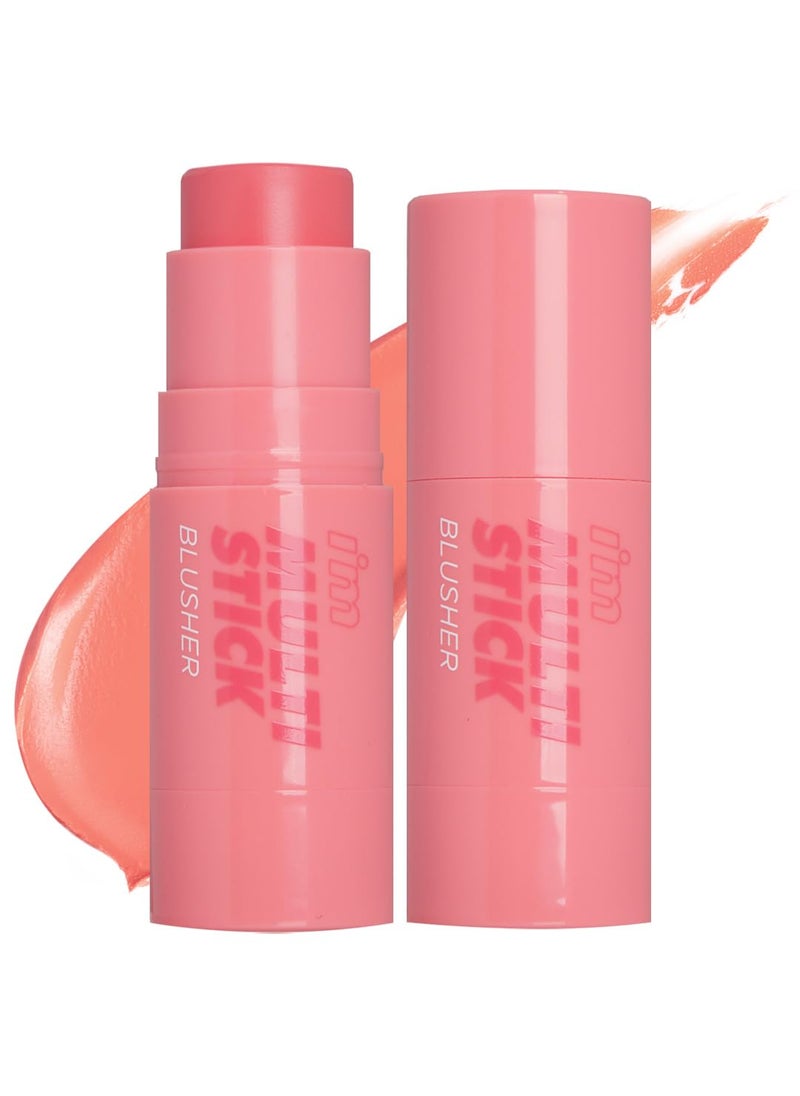 IM MEME Blusher  Im Multi Stick 001 Rose  Easy Blending Matte Finish Suitable for Beginners Lightweight Formula Natural Blur Effect Cream to Powder Sheer Cheek Balm Tint Contour