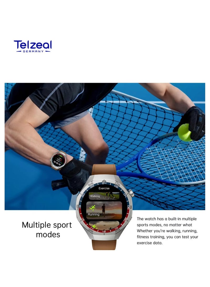 WH-05 PRO Waterproof Design Smartwatch With MAX Screen Display 3 Interchangeable Straps and Wireless Charging Designed for Men Black