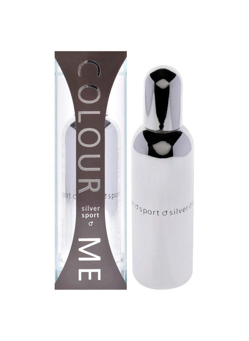 MiltonLloyd Colour Me Silver Sport  Cologne for Men  Woody Fragrances  Mens Cologne  Long Lasting Perfume for Men  Woody Cologne  3 oz