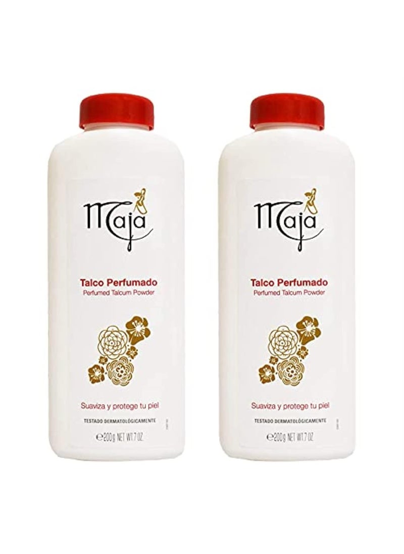 Maja Perfumed Talcum PowderTalco Perfumado 7 oz 2PACK