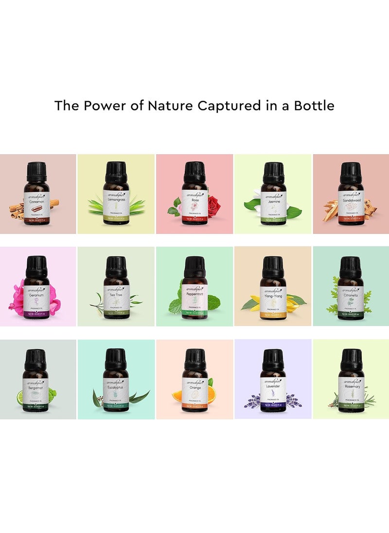 Aromahpure Fragrance Oil - Fusion Series | 225 ml | Set of 15| Aroma Oil for Home Fragrance | Best for Aromatherapy | Used in Diffusers, Candles, Air Fresheners, Soaps.