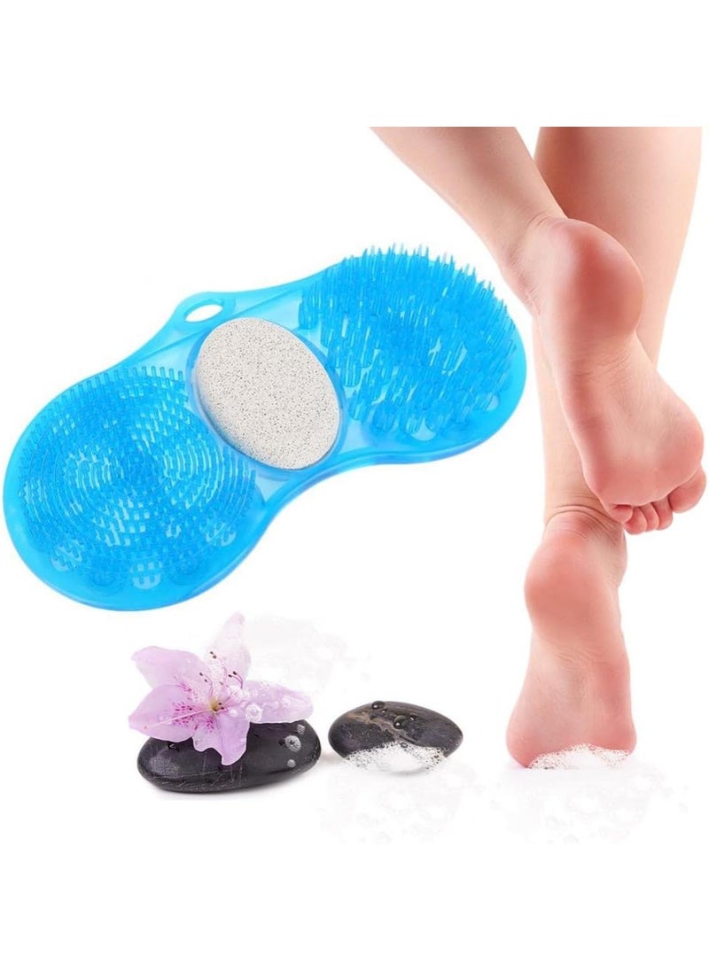 YUYTE Foot Scrub Acupressure Massager Shower Foot Scrubber Mat Bath Shower Anti Slip Mat Bath Slip Mat Pumice Stone Exfoliating Foot Cleaner