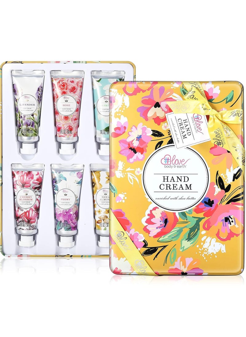 Hand Cream Gift Set  Hand Cream for Women Hand Lotion Set for Dry Cracked Hands Holiday Gift for Mothers Day Valentines Day Christmas Travel Size Hand Lotion for Women 6 x 10 oz30ml