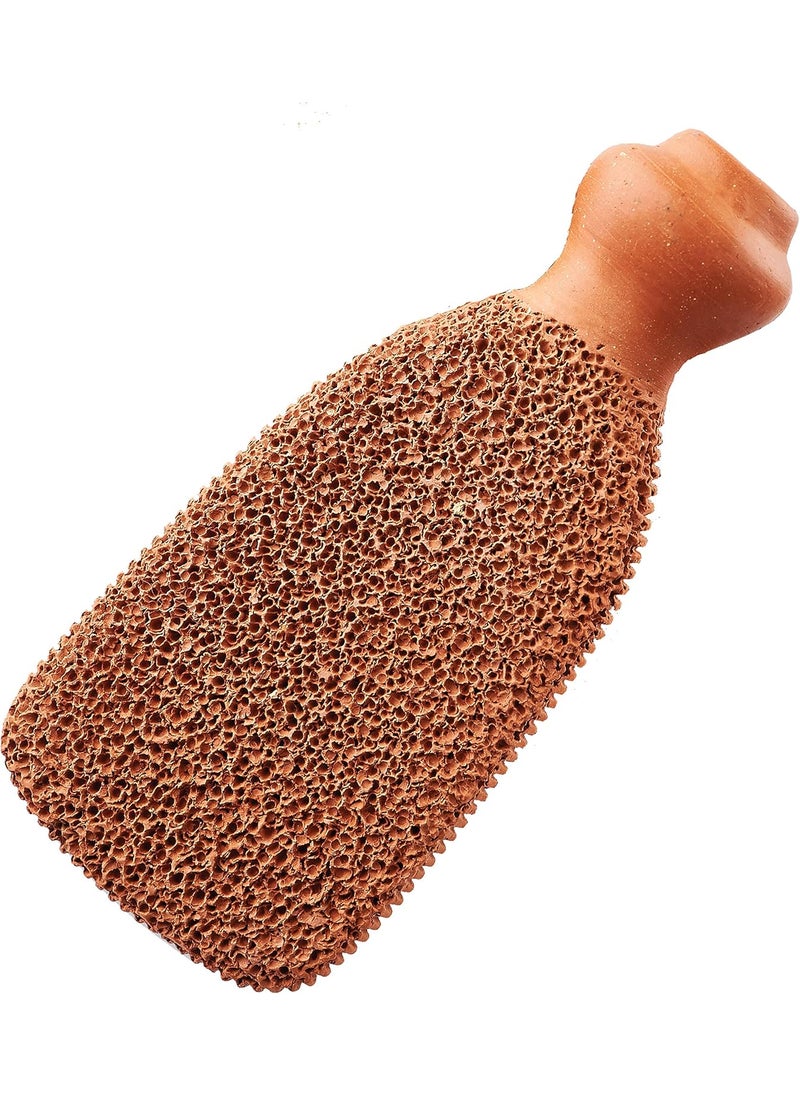 Pumice Stone for Feet Lasts 5 Years Foot Exfoliator Scrubber Callus Remover Made of Natural TerraCotta