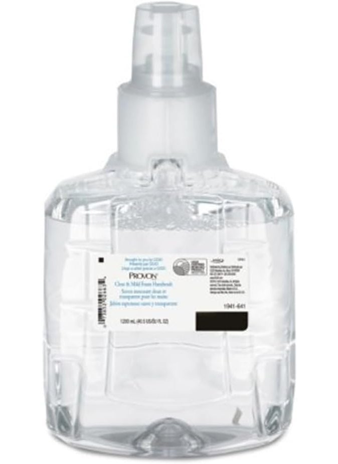PROVON Clear  Mild Foam Handwash Refill for PROVON LTX12 Dispenser 1200 mL Pack of 2