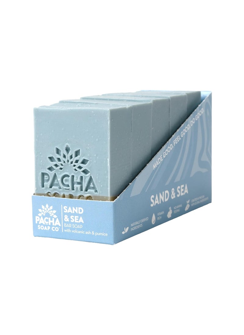 Pacha Sand  Sea Bar Soap 5 Pack  Premium Handcrafted Hydrating  Natural Face Wash Hand Cleanser Body Wash  Soothing Essential Oils 4 oz