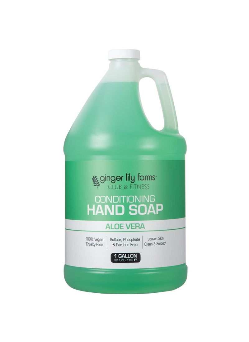 Ginger Lily Farms Club  Fitness Conditioning Liquid Hand Soap Refill 100 Vegan  CrueltyFree Aloe Vera Scent 1 Gallon 128 fl oz