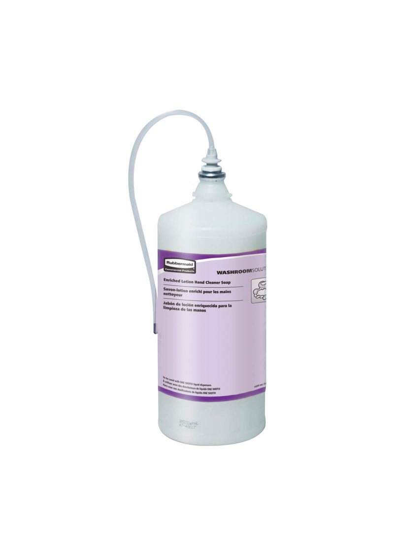 Rubbermaid Commercial Products OneShot Green Seal Certified Lotion Hand Soap Refill 800mL Compatible with RCPs Touchless OneShot Lotion Dispensers for Restrooms in OfficesHotels