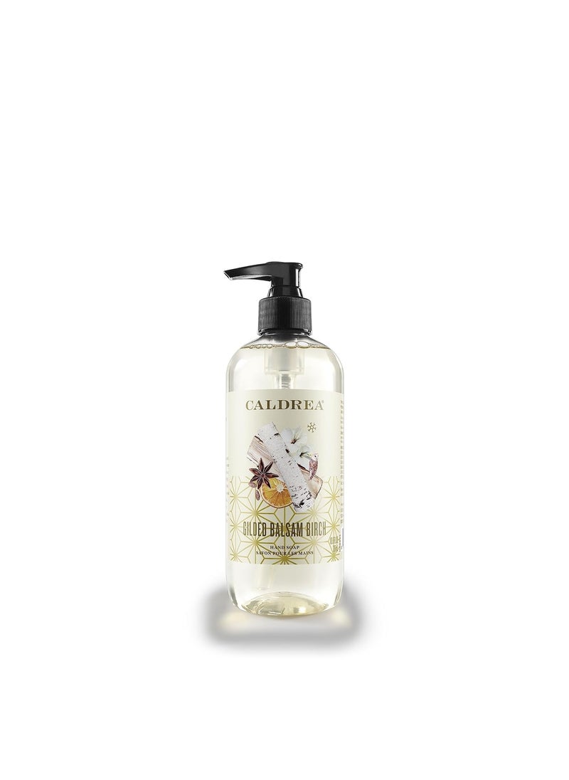 Caldrea Hand Wash Soap Aloe Vera Gel Olive Oil and Essential Oils to Cleanse and Condition Gilded Balsam Birch 108 Fl Oz Packaging May Vary