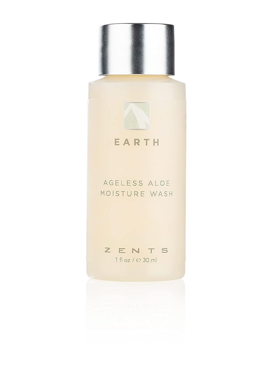Zents Hand  Body Wash Travel Size  Earth Fragrance  Hydrating AntiAging Cleanser with Organic Shea Butter  Aloe for Dry Skin  Gentle  Nourishing  1 fl oz  TSA Approved