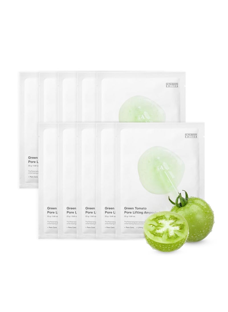 SUNGBOON EDITOR Green Tomato Pore Lifting Ampoule Mask 10EA