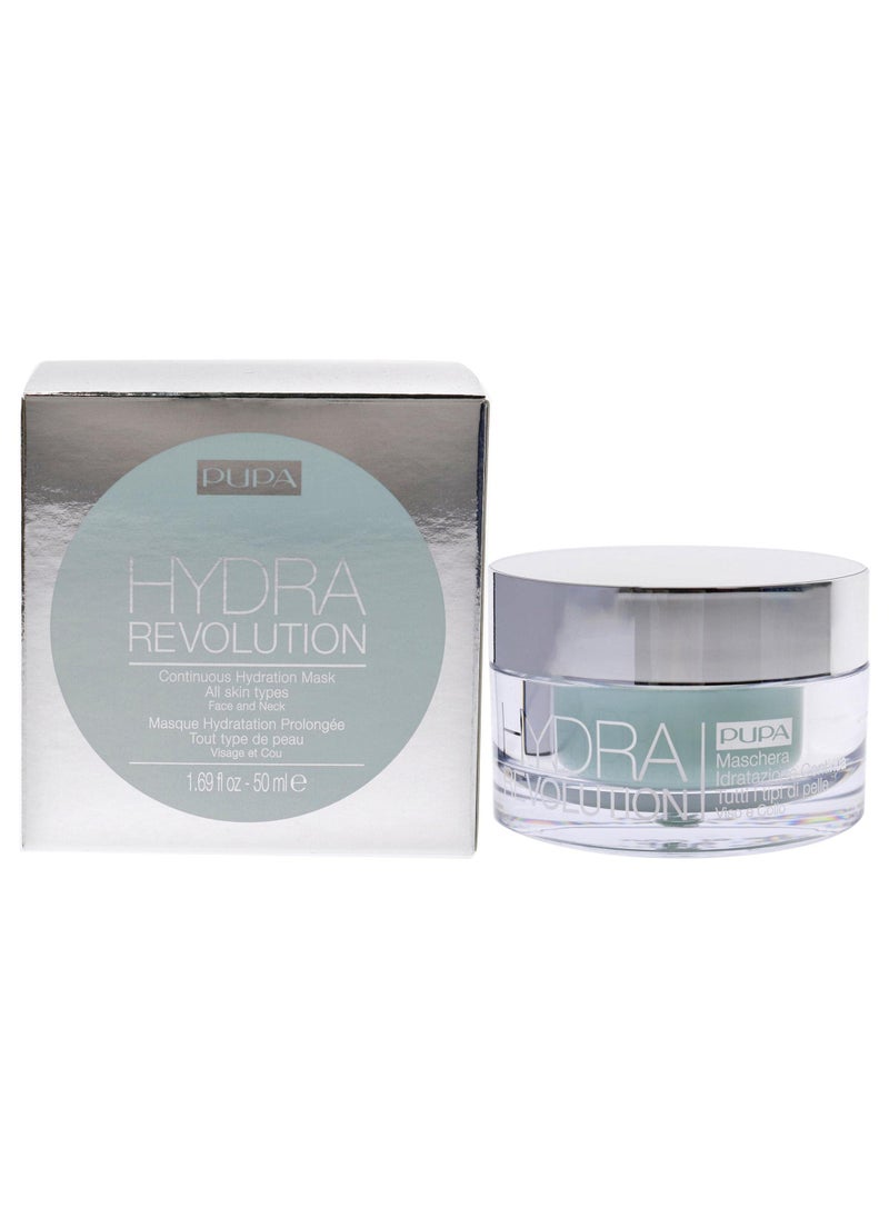 Pupa Milano Hydra Revolution Continuous Hydration Face Mask - Helps Firm And Balance The Skin - Provides Ultimate Moisturization - Fights Fine Lines, Wrinkles, And Other Signs Of Aging - 1.69 Oz