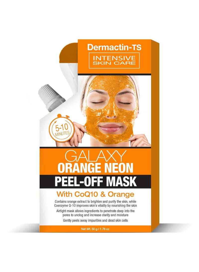 Galaxy Orange Neon Peel Off Facial Mask wit with CoQ10 and Orange 176 oz