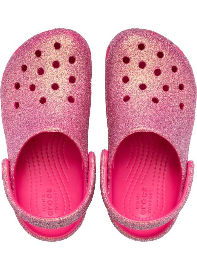 Toddlers Classic Iridescent Glitter Clog