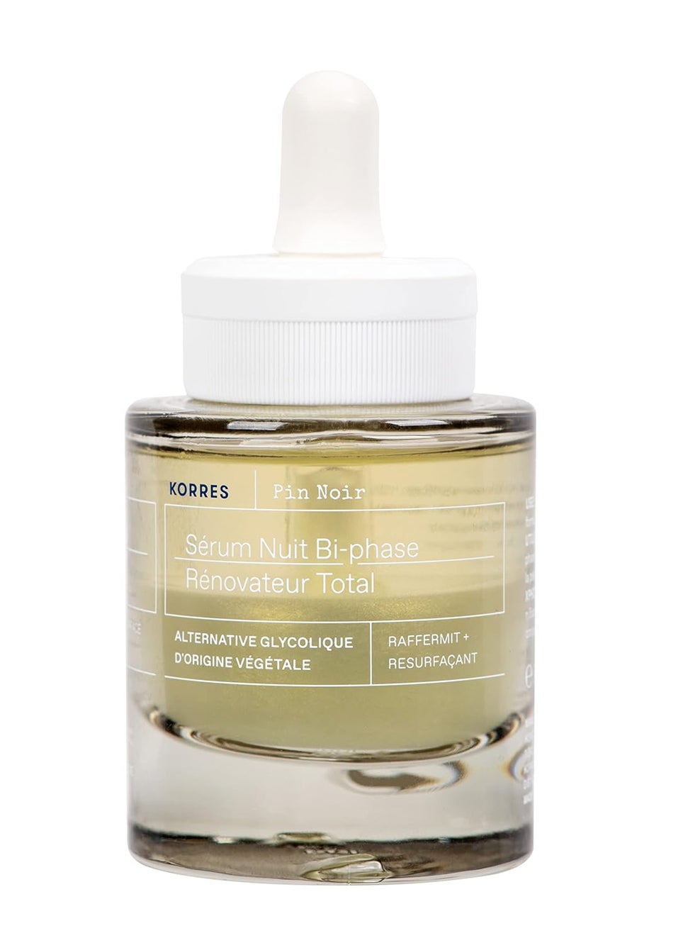 KORRES BLACK PINE Night Serum for Mature Skin for the Face Smoothes and Tightens the Skin Dermatologically Tested Vegan 30 ml